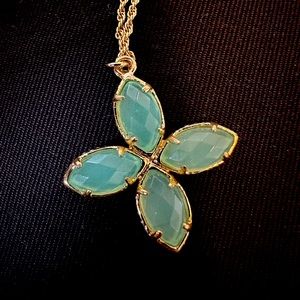 Kendra Scott Teal and Gold Necklace